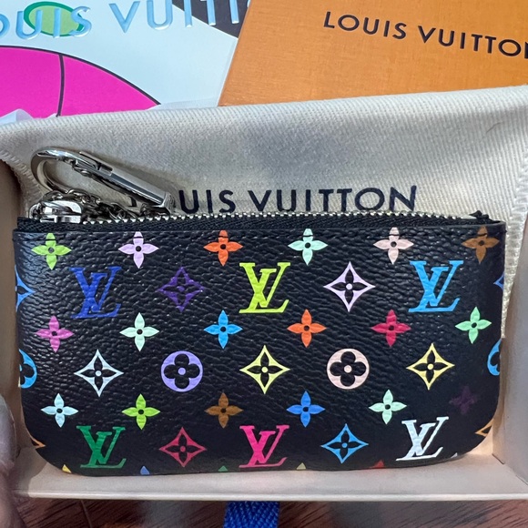 Louis Vuitton X Takashi Murakami 2025 Multicolor Monogram Key Pouch - Picture 2 of 4